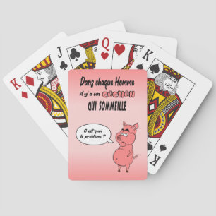 Map Game Ronchon the Pig Playing Cards