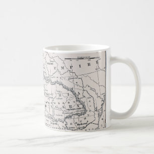 MAP: GERMANY AND AUSTRIA COFFEE MUG