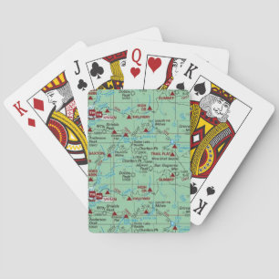 Map Green Trailheads Playing Cards