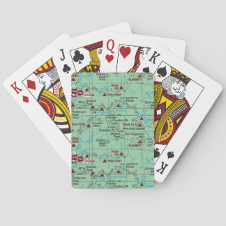 Map Green Trailheads Playing Cards