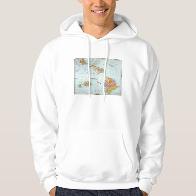 Map: Hawaii, 1905 Hoodie (Front)