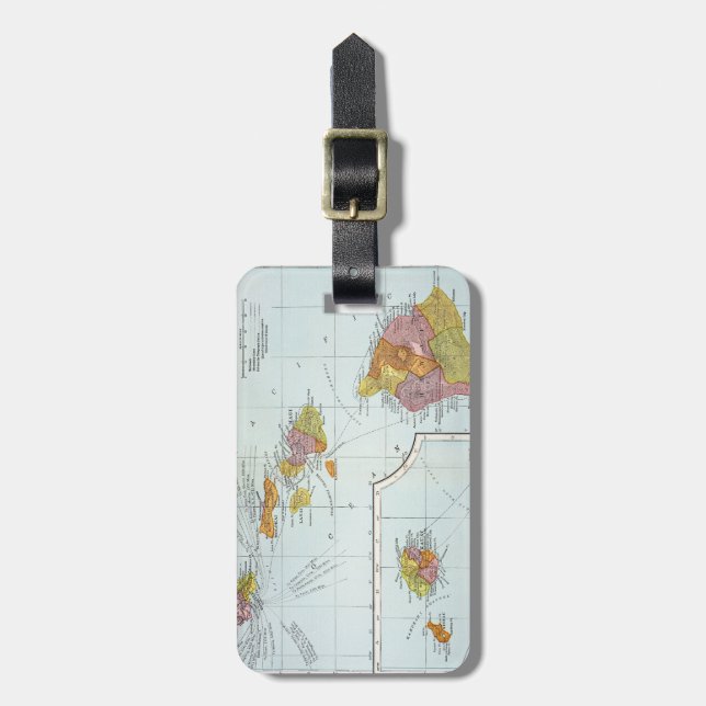 Map: Hawaii, 1905 Luggage Tag (Front Vertical)