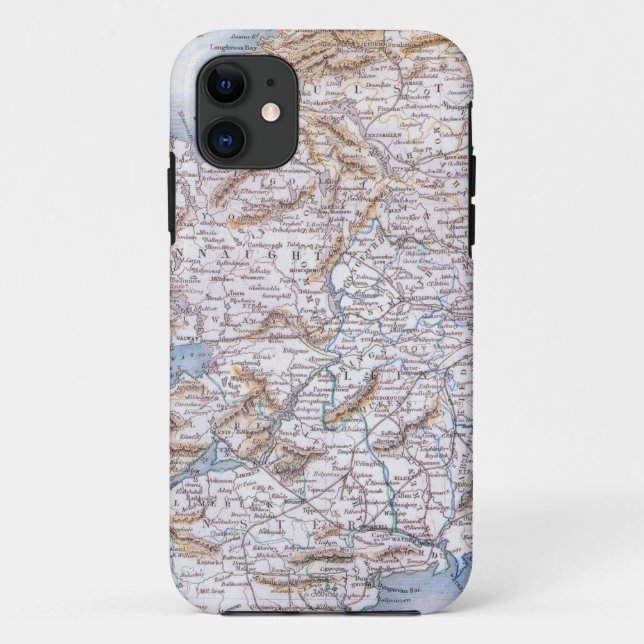 Map: Ireland, 1851 Case-Mate iPhone Case (Back)
