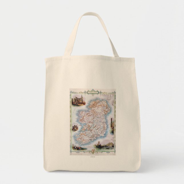 Map: Ireland, 1851 Tote Bag (Front)