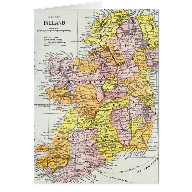 MAP: IRELAND, c1890 (Front)