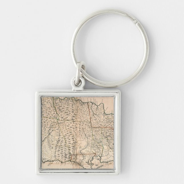 MAP: JAMAICA, 1755 2 KEY RING (Front)
