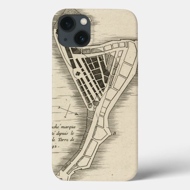MAP: JAMAICA, 1755 Case-Mate iPhone CASE (Back)