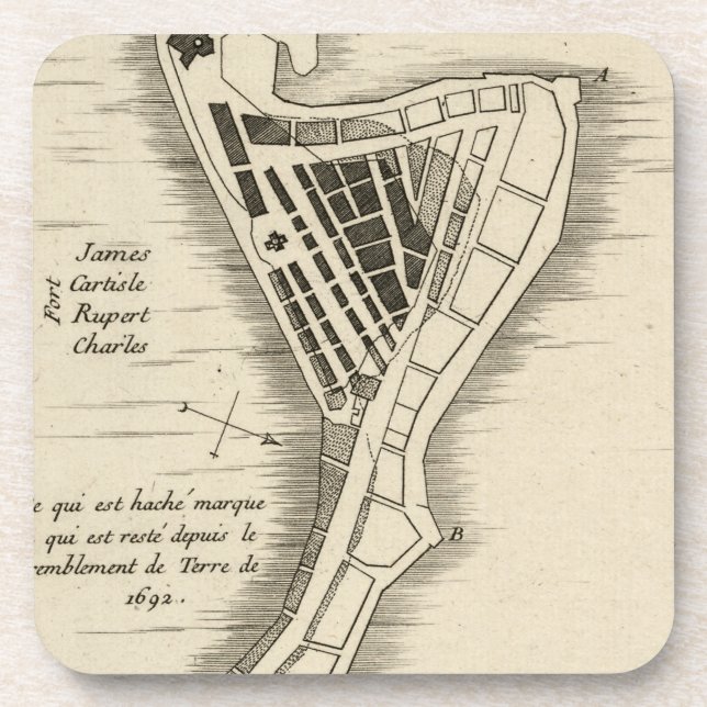 MAP: JAMAICA, 1755 COASTER (Front)