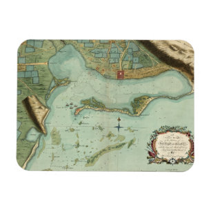 MAP: JAMAICA, 1756 MAGNET