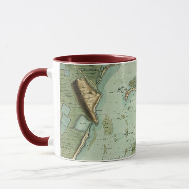 MAP: JAMAICA, 1756 MUG (Left)