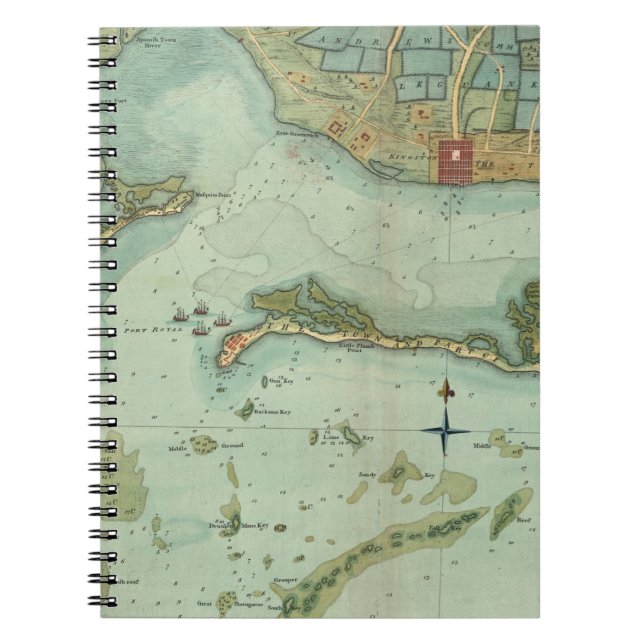 MAP: JAMAICA, 1756 NOTEBOOK (Front)