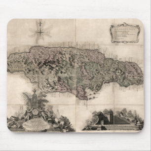 MAP: JAMAICA, 1763 MOUSE MAT