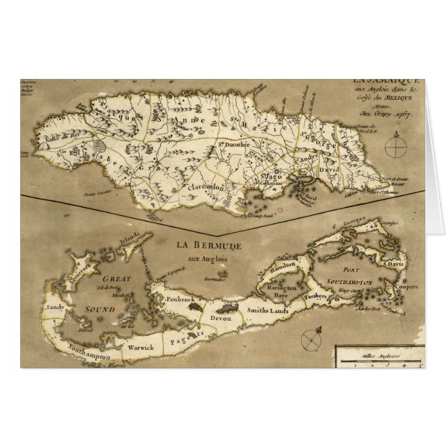 MAP: JAMAICA, 1767 (Front Horizontal)