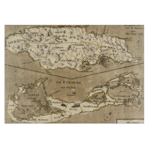 MAP: JAMAICA, 1767 CUTTING BOARD