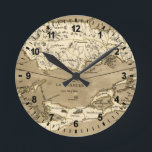 MAP: JAMAICA, 1767 ROUND CLOCK<br><div class="desc">French map of the islands of Jamaica and Bermuda,  published 1767.</div>