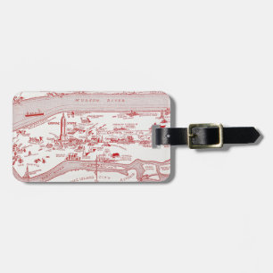MAP: MANHATTAN, c1935 Luggage Tag