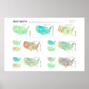 Map Math: the United States of Ratios Poster