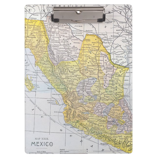 MAP: MEXICO CLIPBOARD (Front)