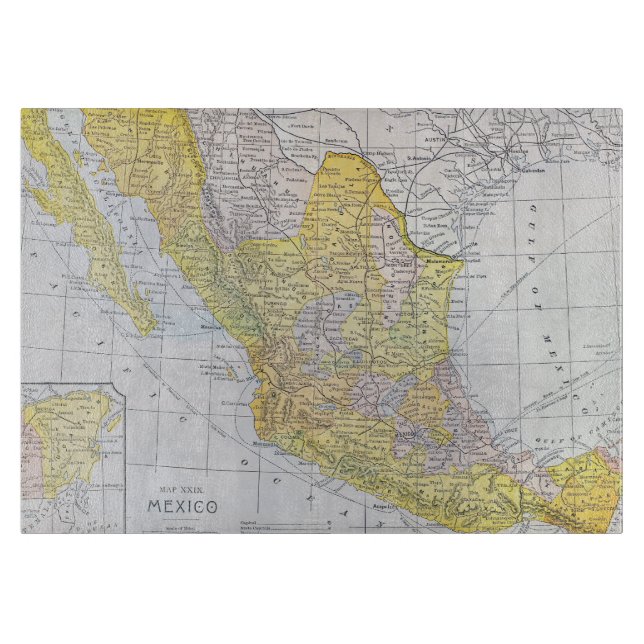 MAP: MEXICO CUTTING BOARD (Front)