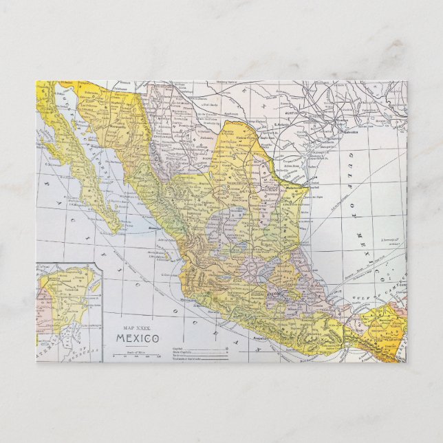 MAP: MEXICO POSTCARD (Front)
