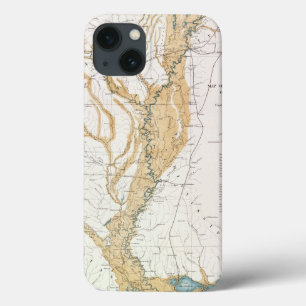 MAP: MISSISSIPPI RIVER, 1861 iPhone 13 CASE