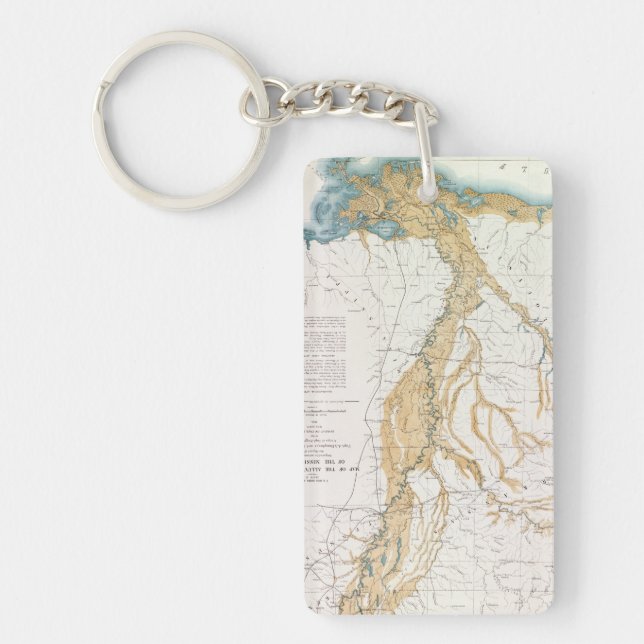 MAP: MISSISSIPPI RIVER, 1861 KEY RING (Front)