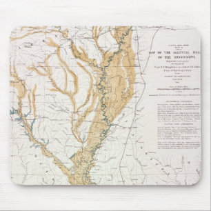 MAP: MISSISSIPPI RIVER, 1861 MOUSE MAT