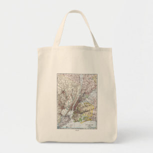 Map: New York Area, 1906 Tote Bag