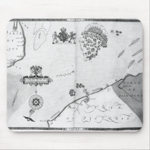 Map No.10 showing the route of the Armada fleet Mouse Mat