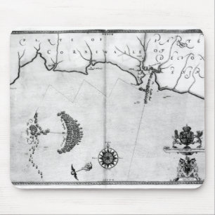 Map No.2 Showing the route of the Armada fleet Mouse Mat