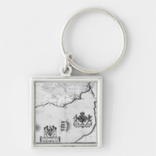 Map No.8 showing the route of the Armada fleet Key Ring