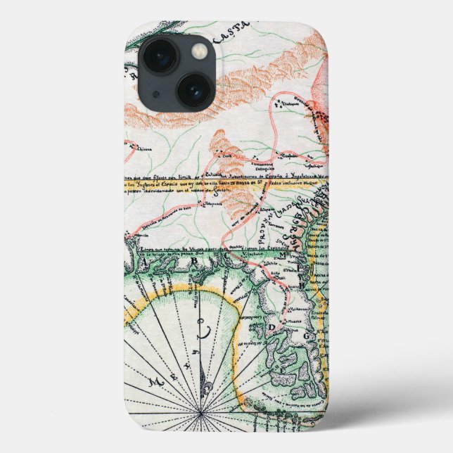Map: North America, 1742 Case-Mate iPhone Case (Back)