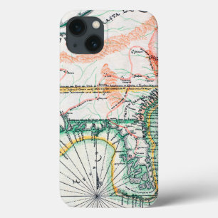 Map: North America, 1742 iPhone 13 Case