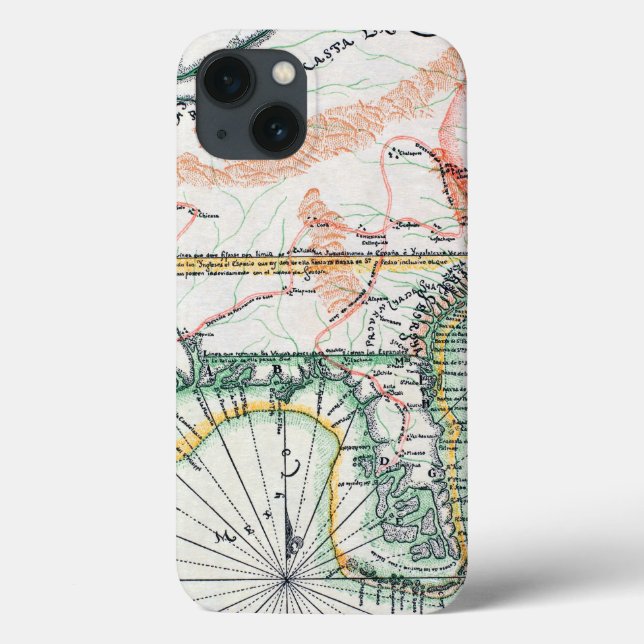 Map: North America, 1742 Case-Mate iPhone Case (Back)