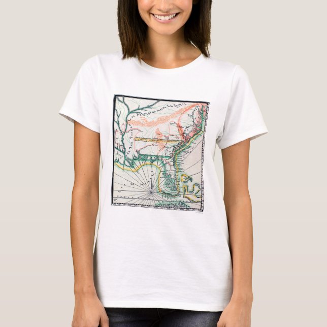 Map: North America, 1742 T-Shirt (Front)