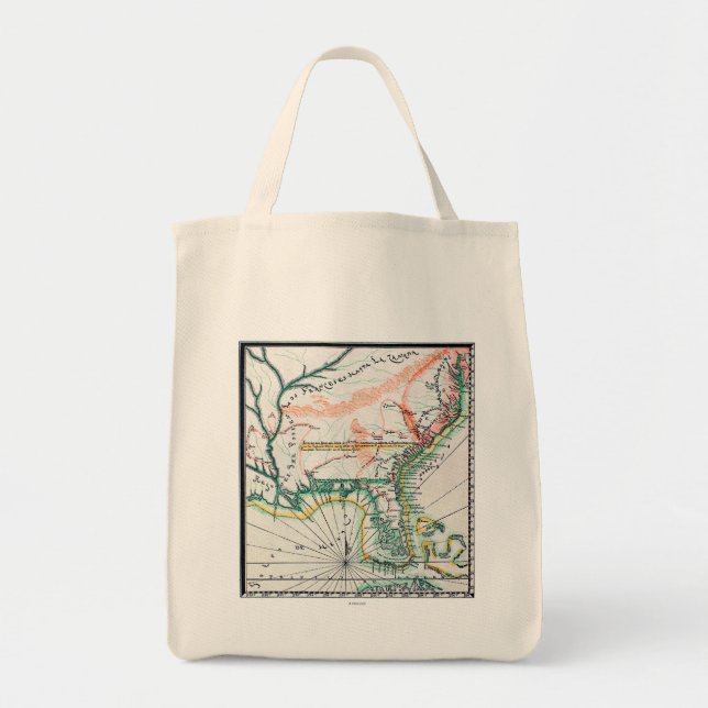 Map: North America, 1742 Tote Bag (Front)