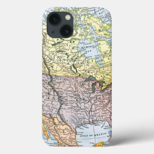 MAP: NORTH AMERICA, 1890 iPhone 13 CASE