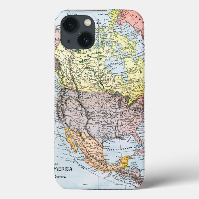 MAP: NORTH AMERICA, 1890 Case-Mate iPhone CASE (Back)