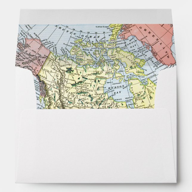 MAP: NORTH AMERICA, 1890 ENVELOPES (Back (Bottom))