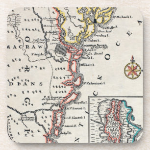 Map: North America, C1700 Coaster