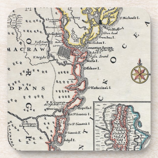 Map: North America, C1700 Coaster (Front)