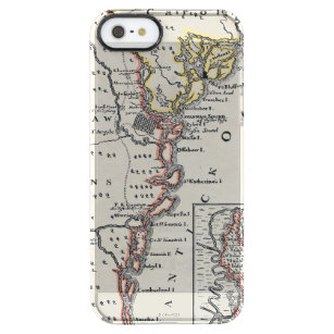 Map: North America, C1700 Clear iPhone SE/5/5s Case