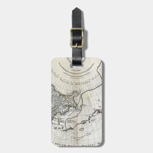 MAP: NORTH PACIFIC LUGGAGE TAG (Front Vertical)