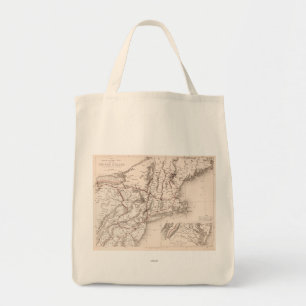 Map: Northeast USA Tote Bag