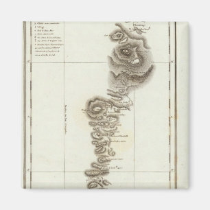 Map of Acapulco to Mexico City Magnet