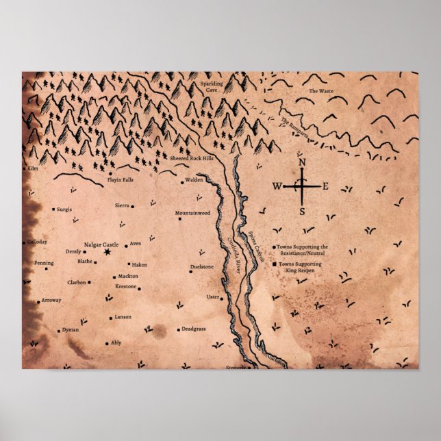 Map of Acktar Poster (Front)