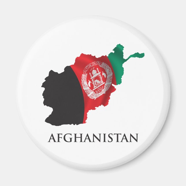 Map Of Afghanistan Magnet (Front)