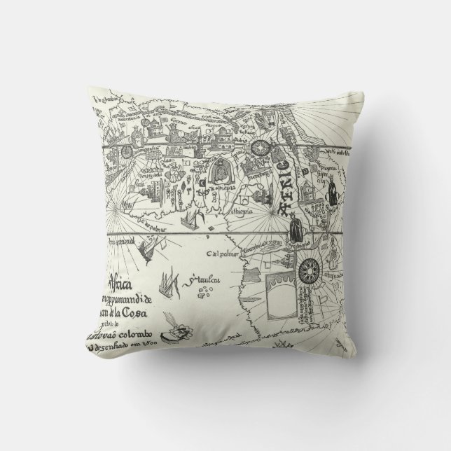 Map of Africa | 1500 Cushion (Front)