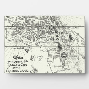 Map of Africa 1500 Plaque