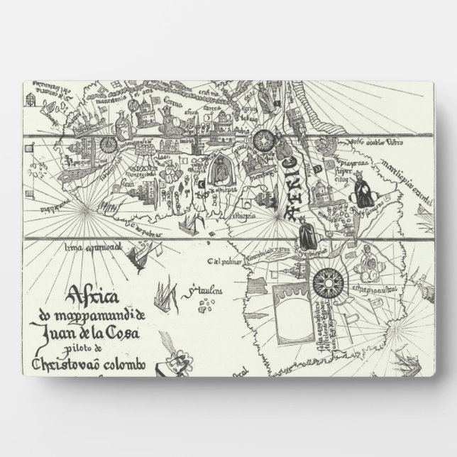 Map of Africa | 1500 Plaque (Front)